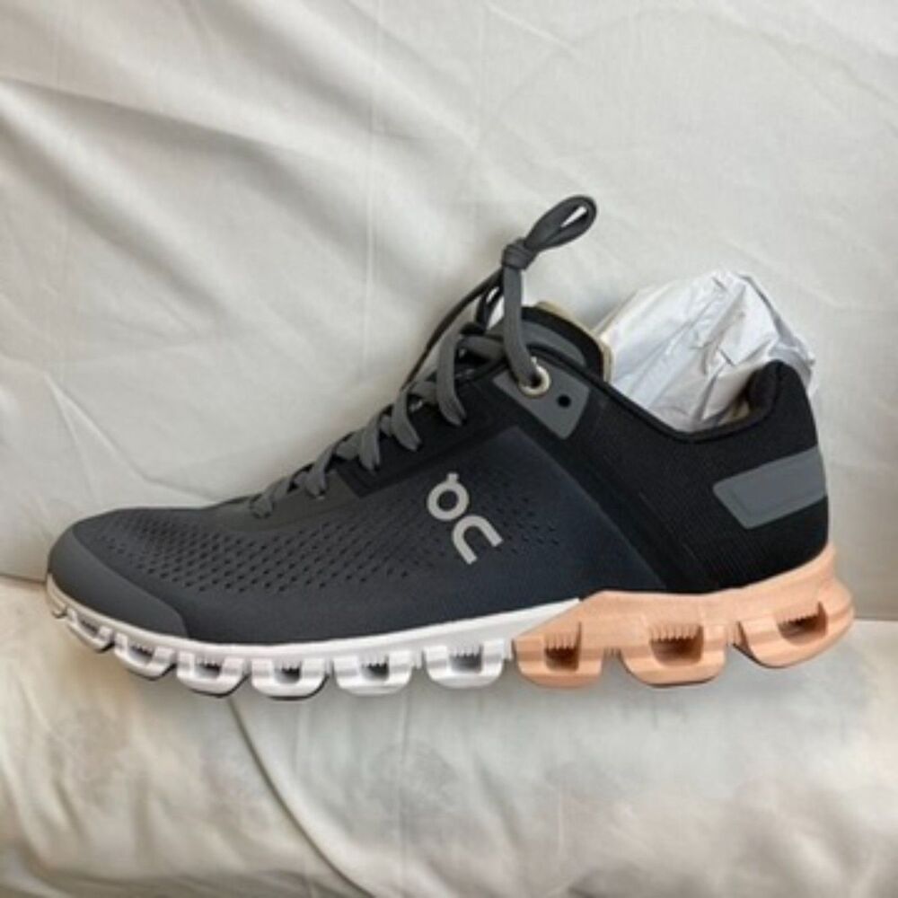 On Running Women's Cloudflow Running Shoes Size 7 NIB Rock Rose Gray Peach - Picture 3 of 6